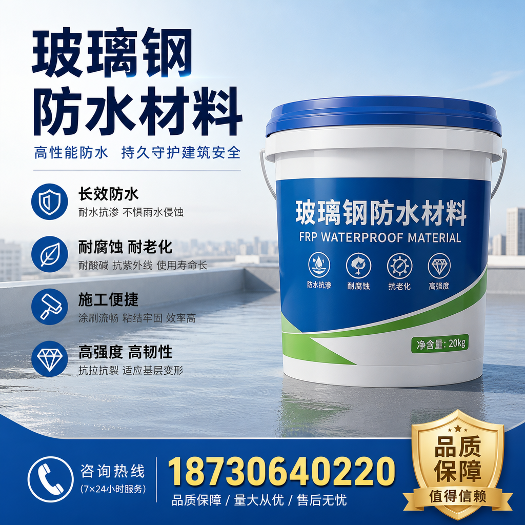 专家解析：玻璃钢防水材料的市场前景分析在 鄂尔多斯